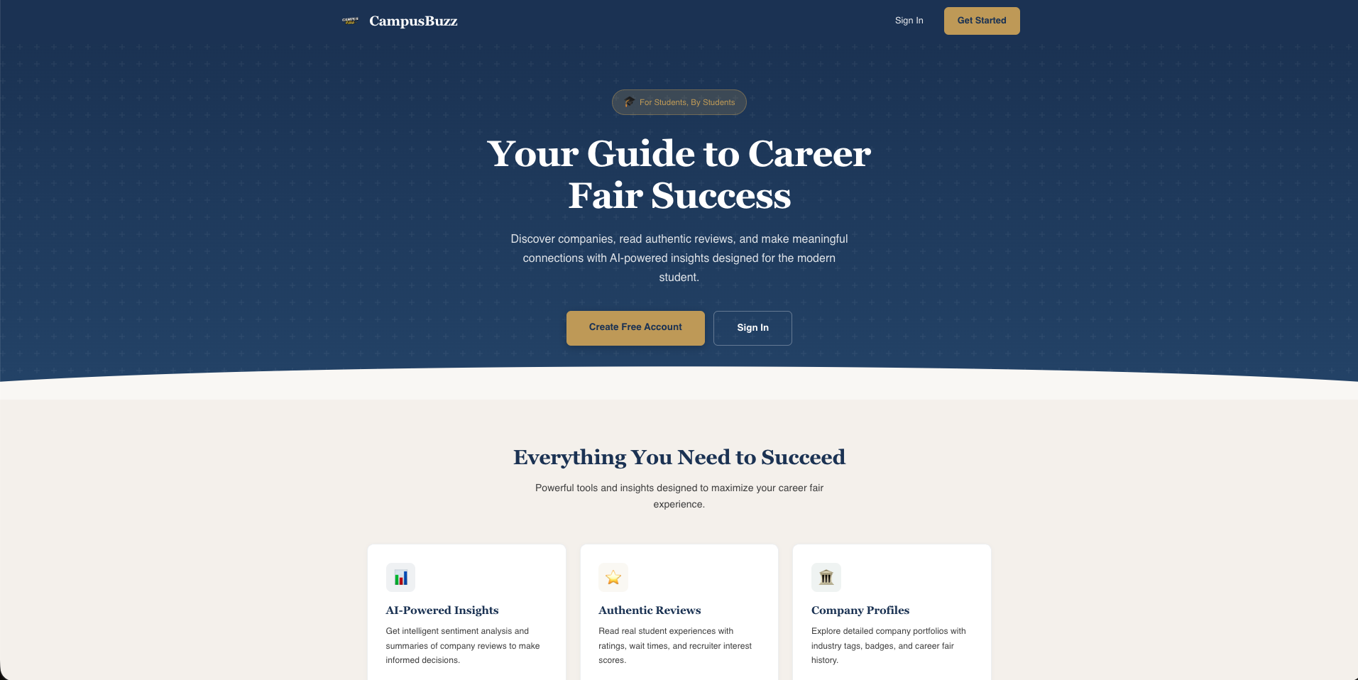 CampusBuzz project preview